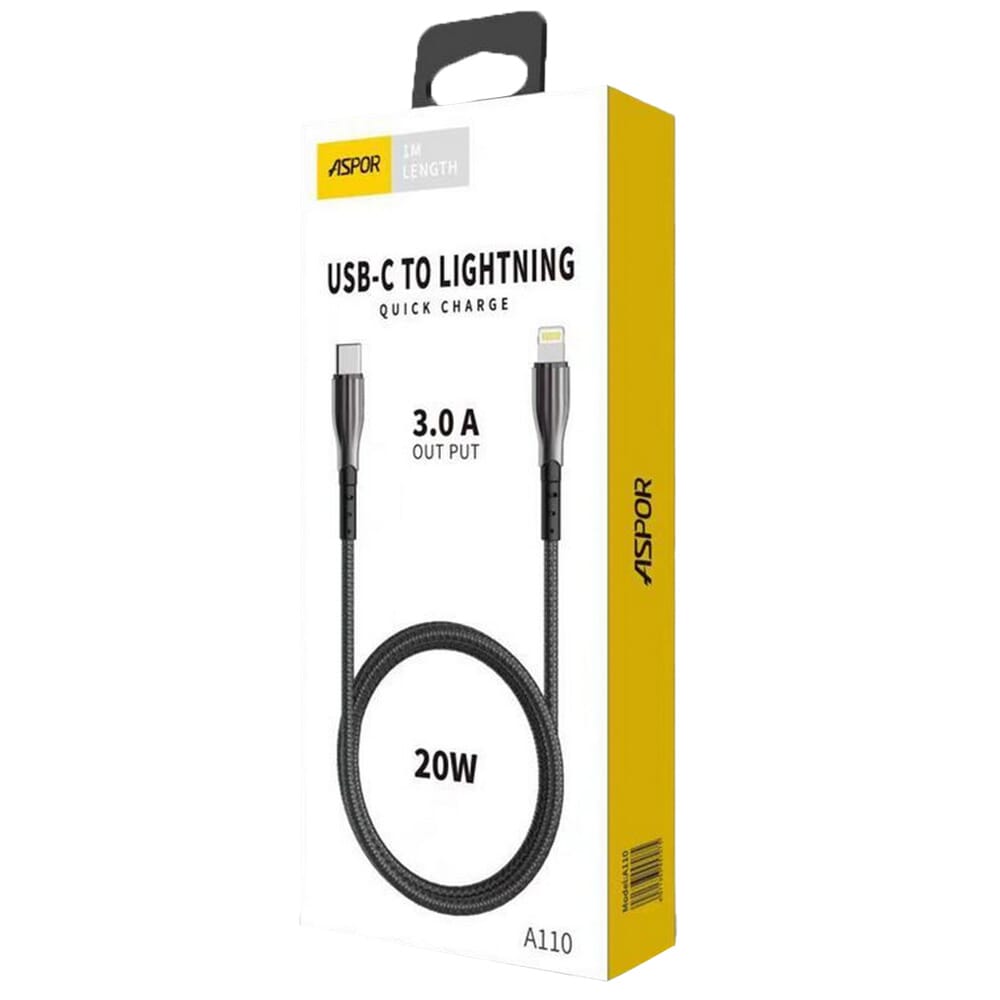 Aspor A110L Braided Lightning Cable - 200CM