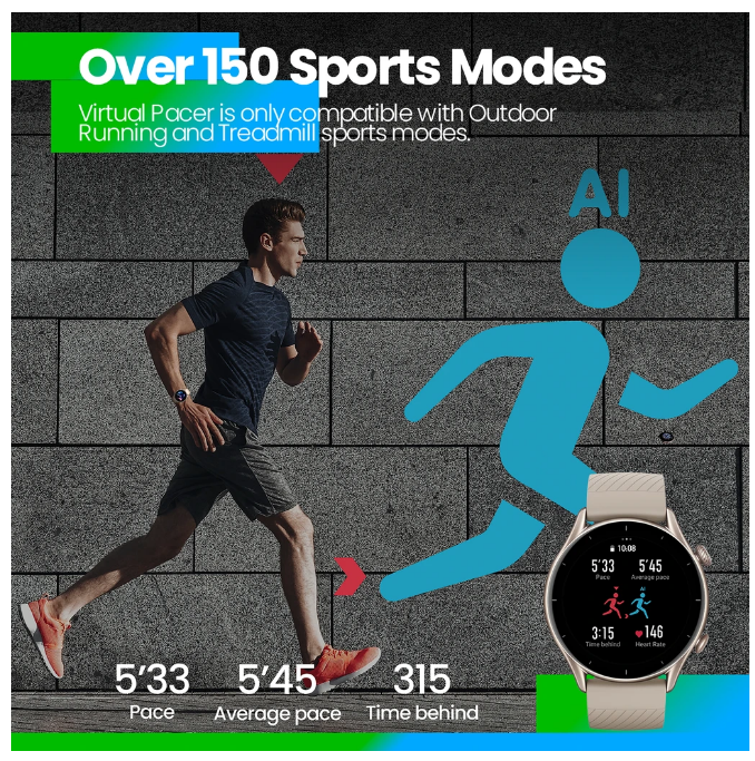 Amazfit GTR 3 Smartwatch with Alexa Built-In