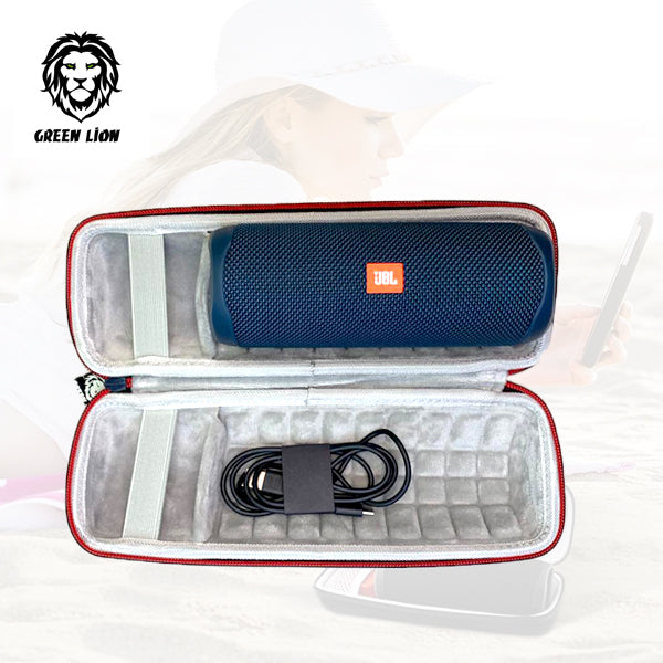 Green Hardshell Case For JBL Speaker (Flip 5, Charge 5, Pulse 4)