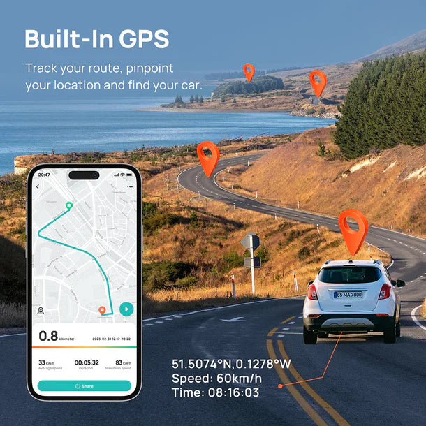 70mai A810s Dash Camera with Rear