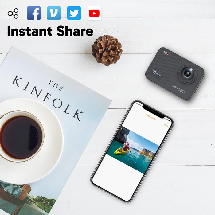 AKASO V50X  Cube 4K WiFi Action Camera