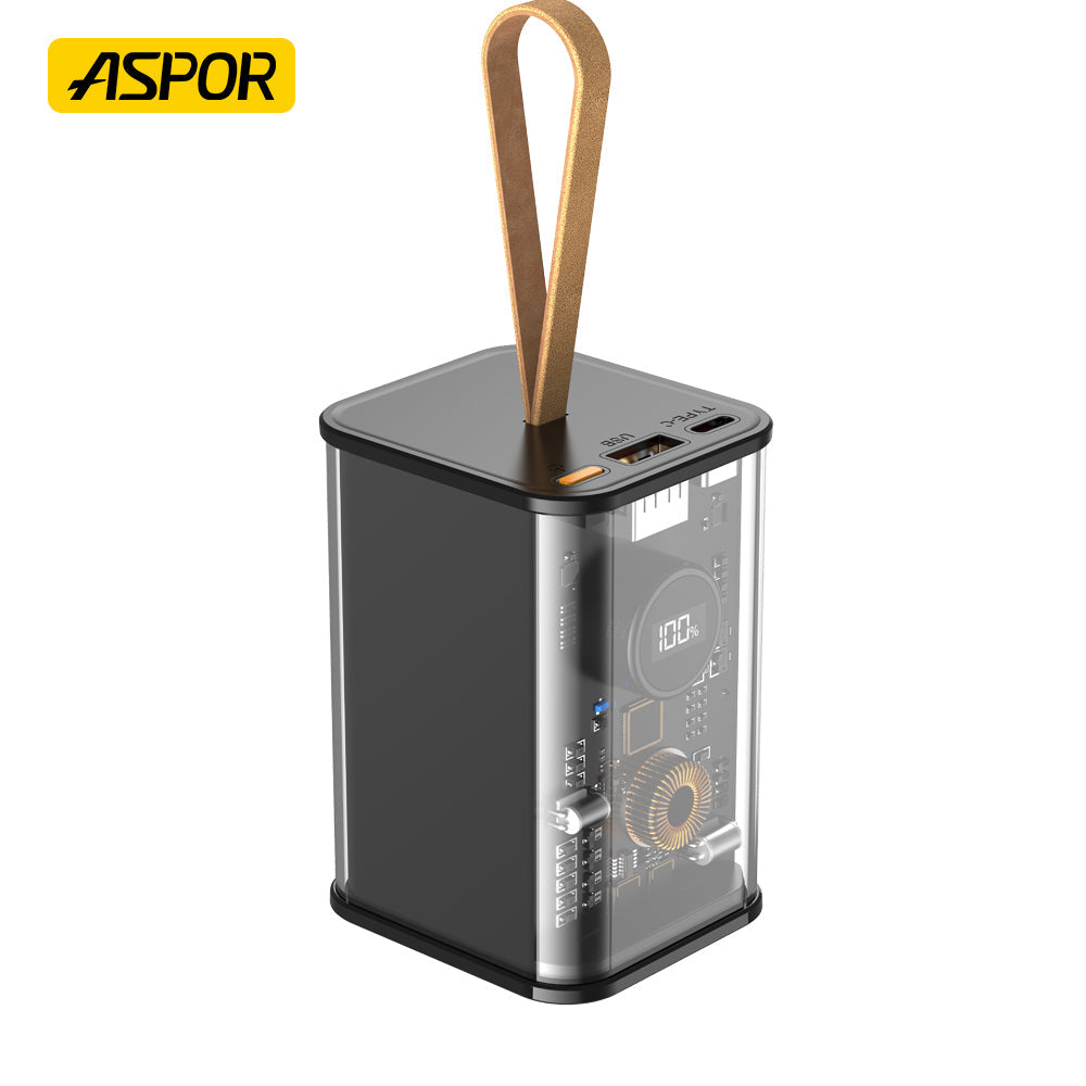 Aspor A365 Transparent 20000mAh PowerBank 65W