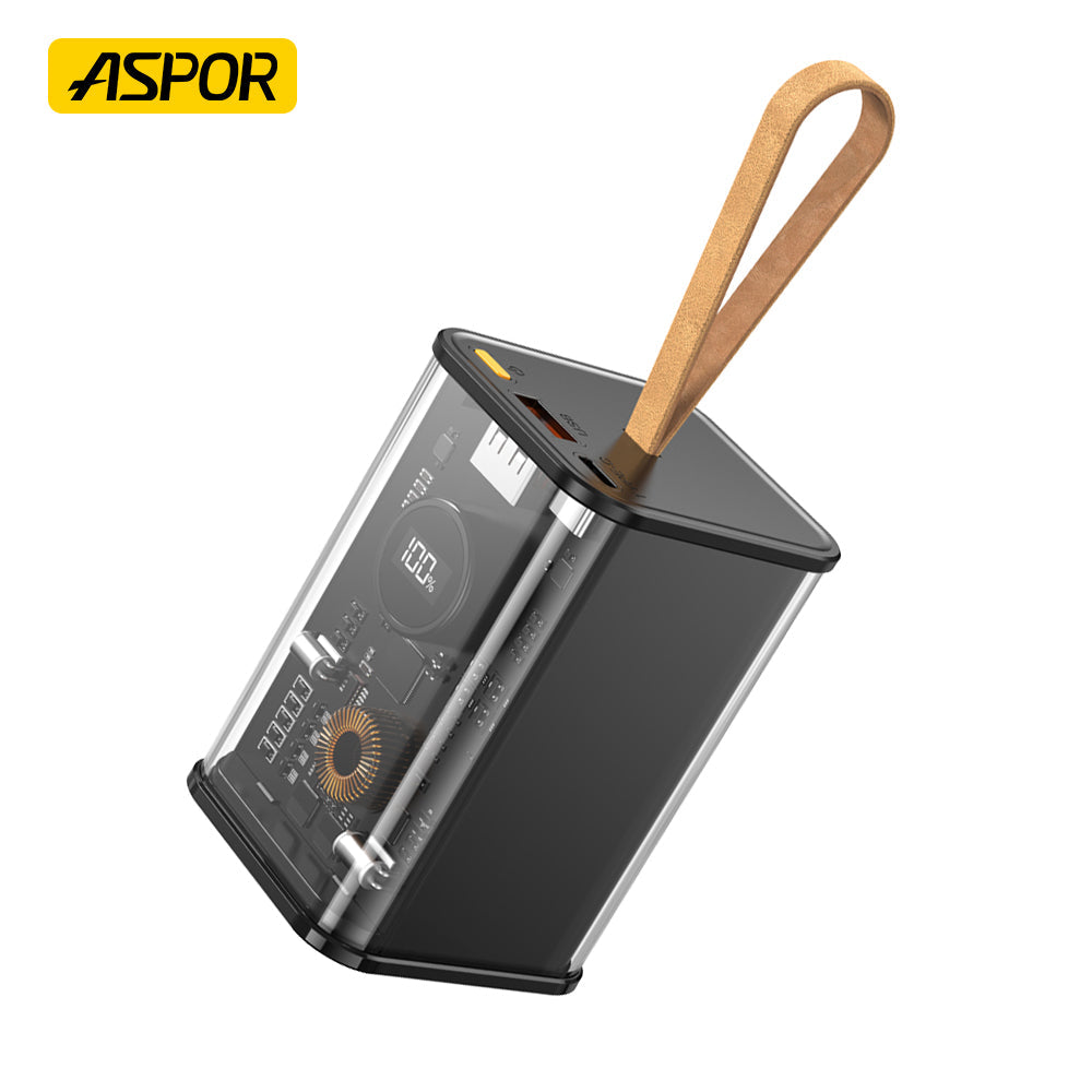 Aspor A365 Transparent 20000mAh PowerBank 65W