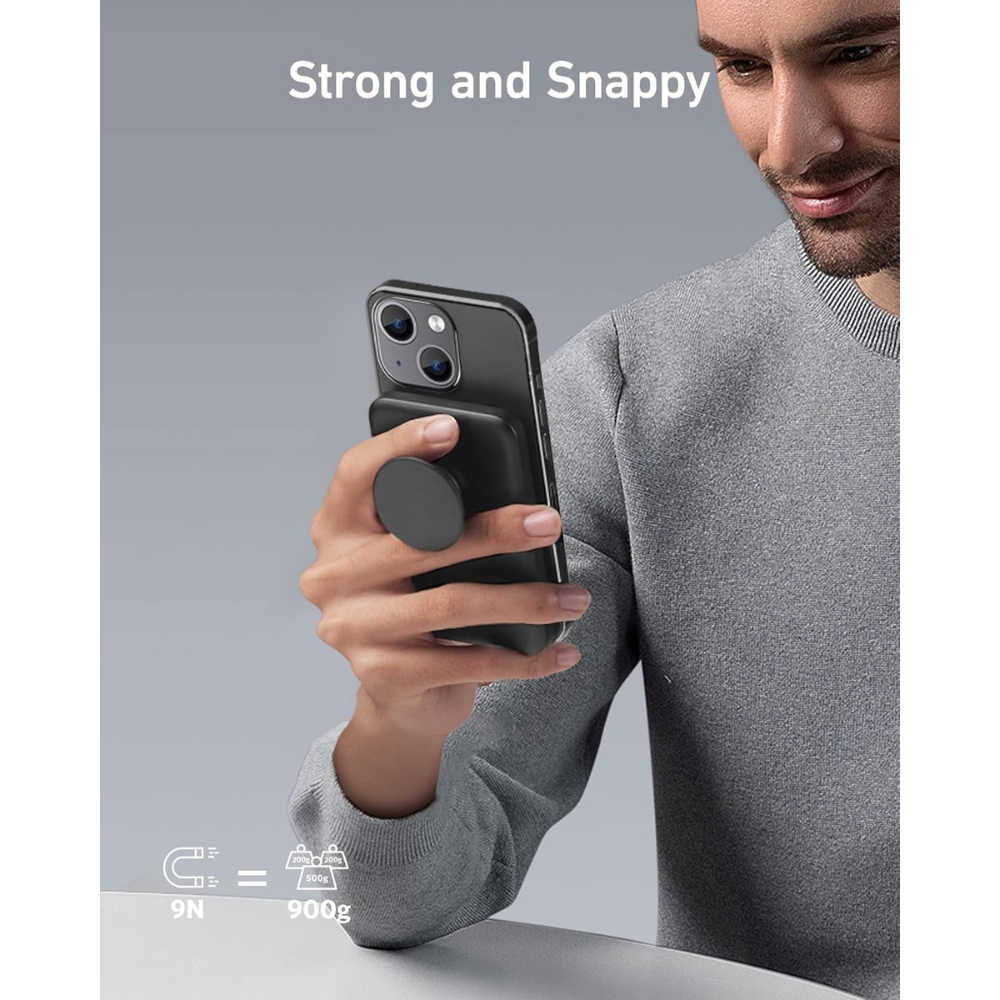 Anker 622 5000mAh Magnetic Powerbank (MagGo with PopSockets Grip)