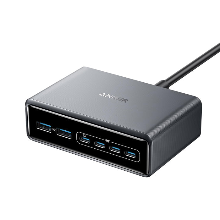 Anker Prime Charger (200W, 6 Ports, GaN) Multi Port Desktop Charging Station