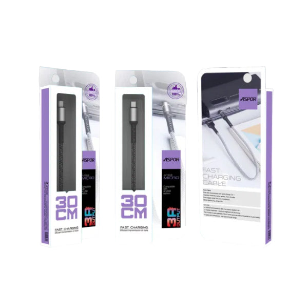 Aspor A163 Fast Charging Data Cable – Lightning