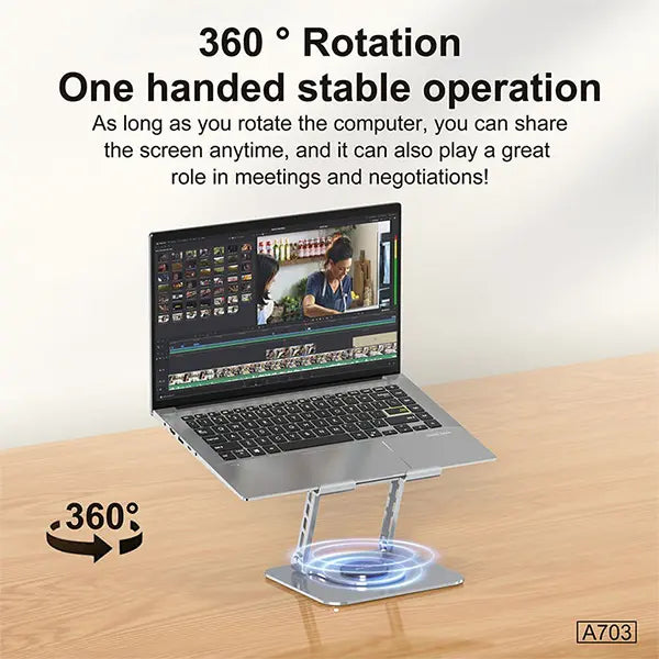 Aspor A703 Adjustable Metal Laptop Stand