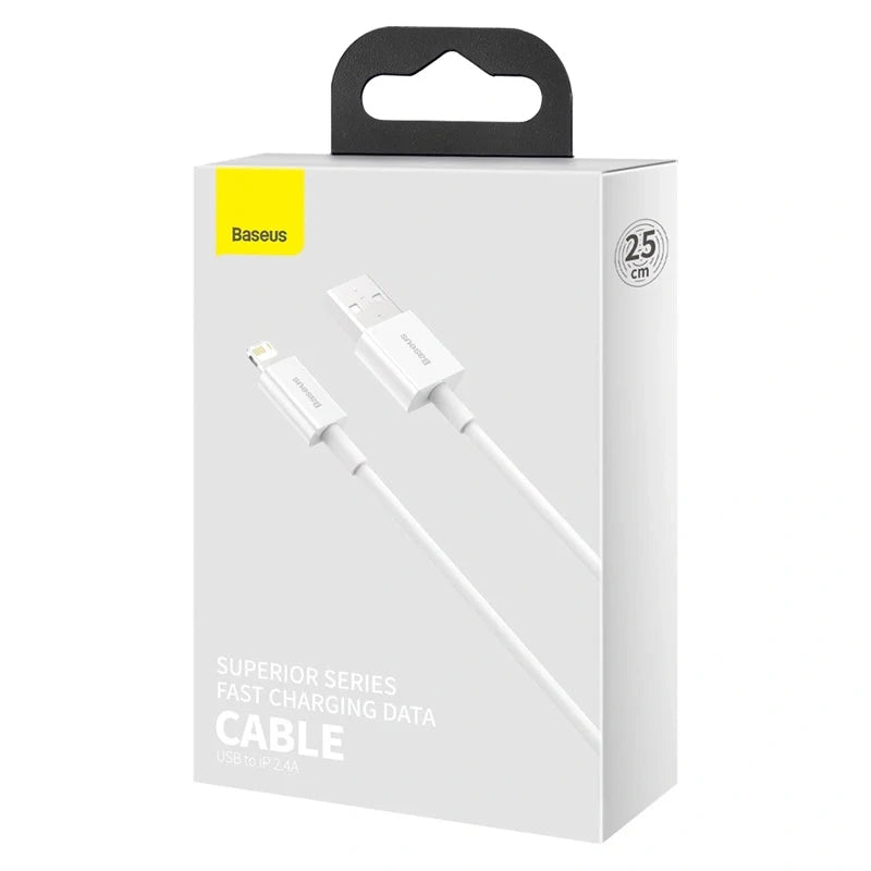 Baseus Superior Series Cable USB to Lightning 2.4A – 0.25M