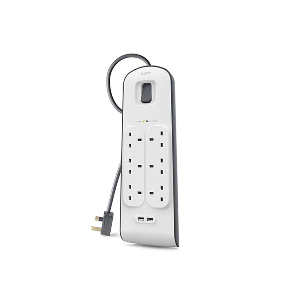 Belkin 6 port Surge Protection Strip 2 USB ports