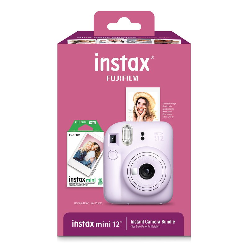 Fujifilm Instax Mini 12 Instant Polaroid Camera (Bundle)