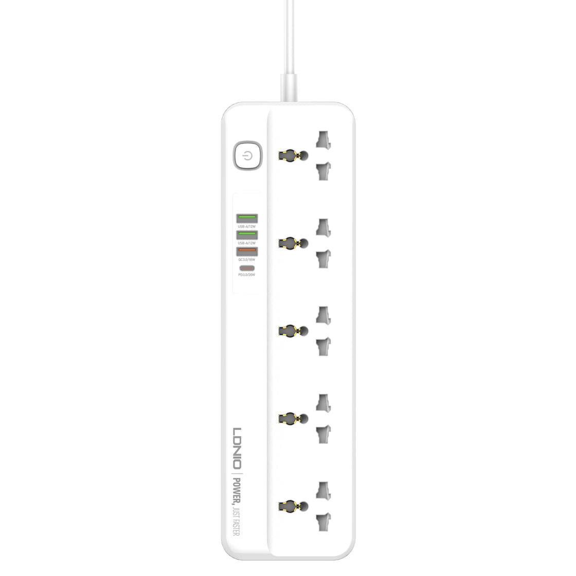 LDNIO 5 AC Outlets Universal Power Strip (Extension) - SC5415