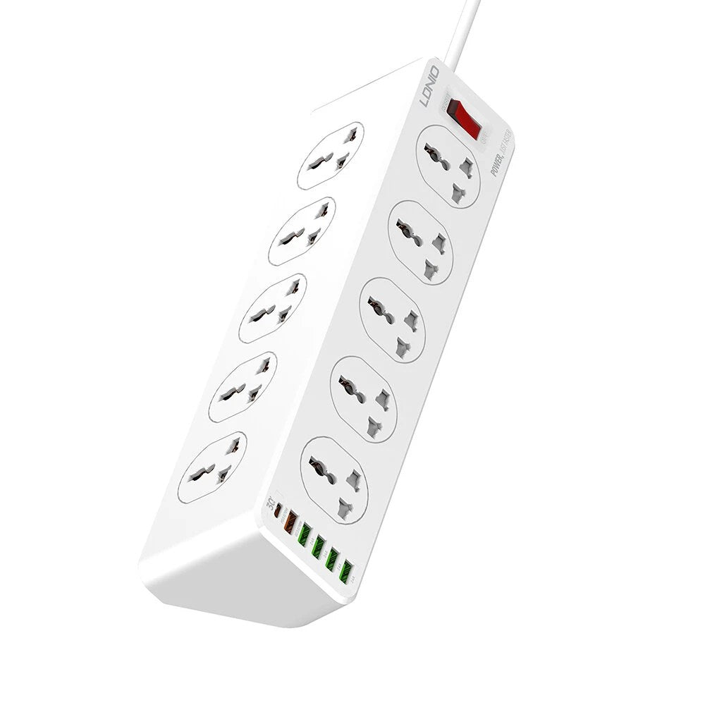 LDNIO Power Socket 10 AC Outlets - SC10610 (Extension Cable)