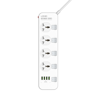 LDNIO 4 AC Outlets Universal Power Strip (Extension) - SC4408