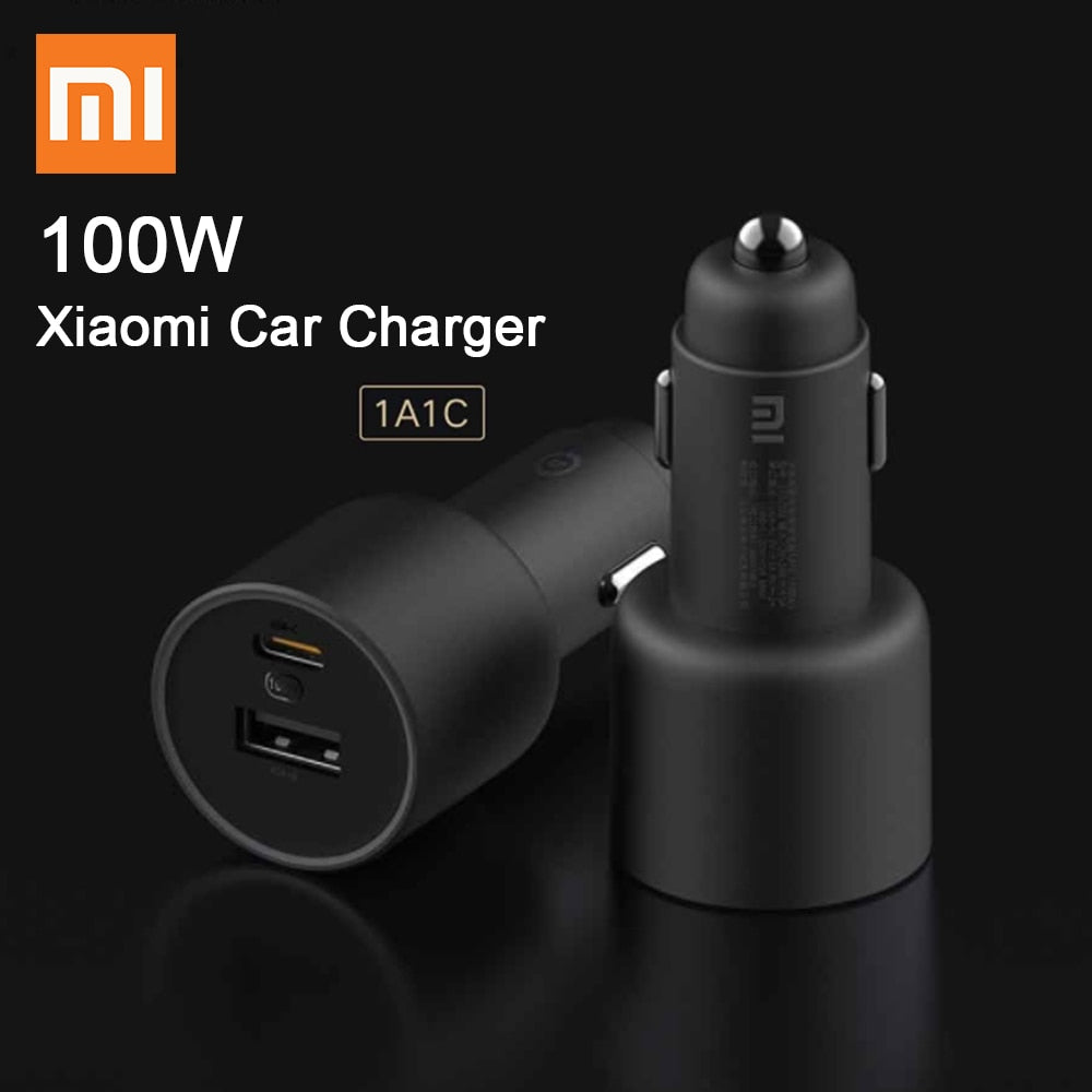 Xiaomi Mi Car Charger 100W Fast Charging Dual-port