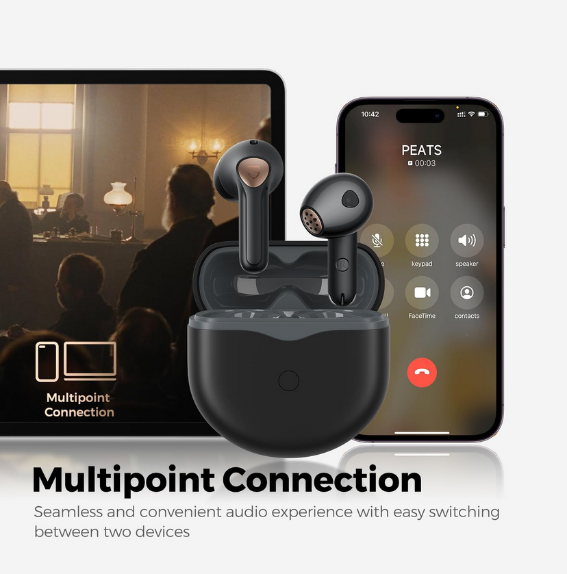 SoundPEATS Air 4 Wireless Earbuds with Adaptive ANC