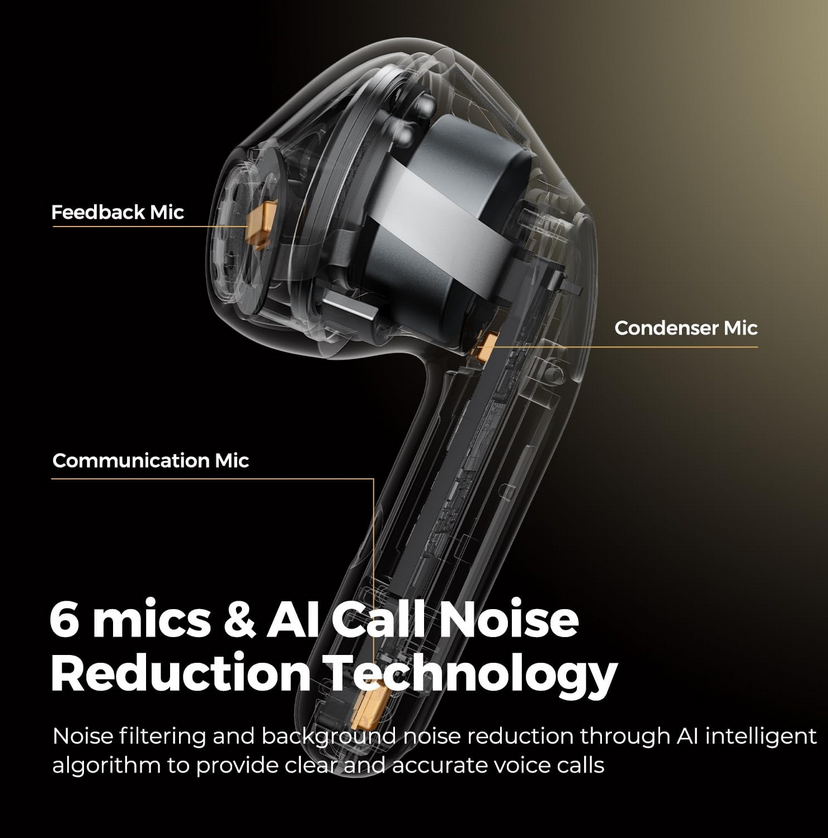 SoundPEATS Air 4 Wireless Earbuds with Adaptive ANC