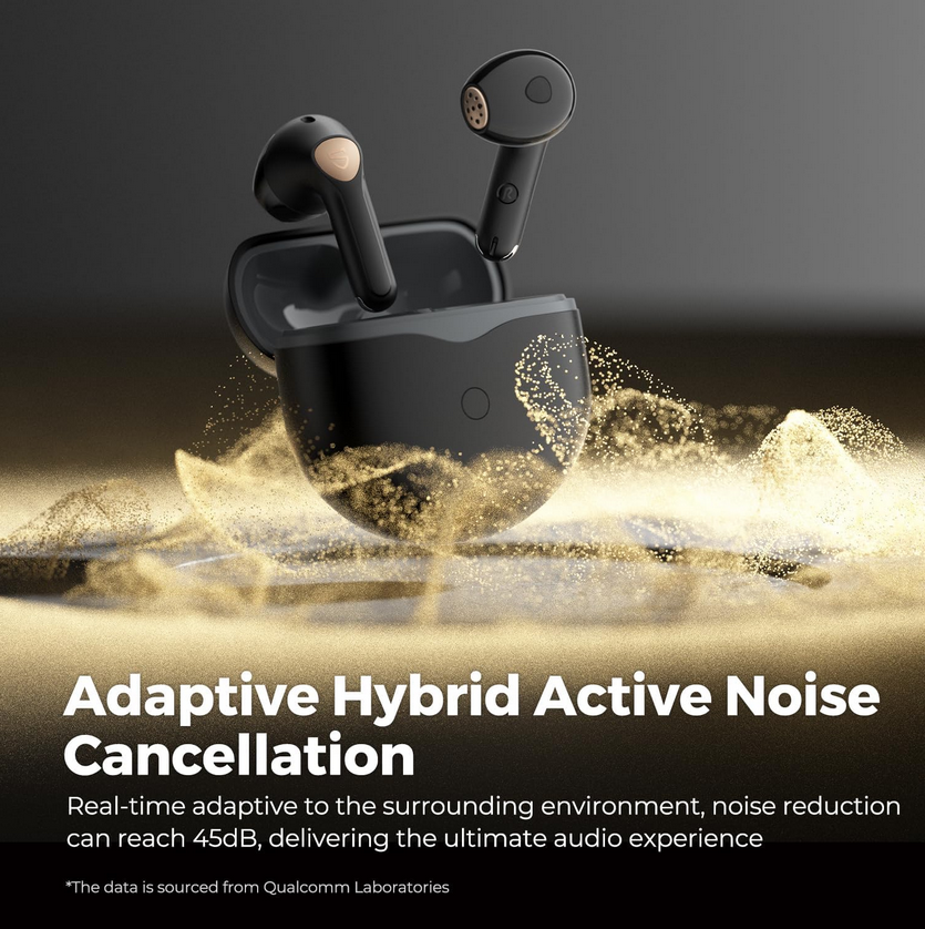 SoundPEATS Air 4 Wireless Earbuds with Adaptive ANC