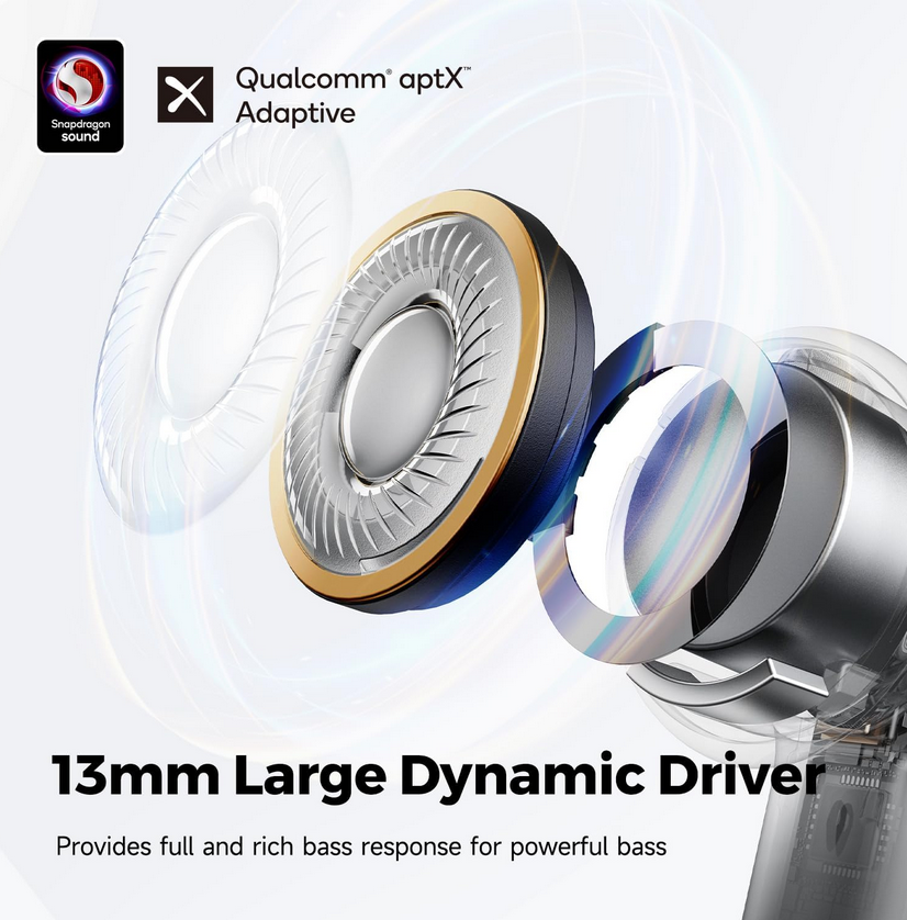 SoundPEATS Air 4 Wireless Earbuds with Adaptive ANC