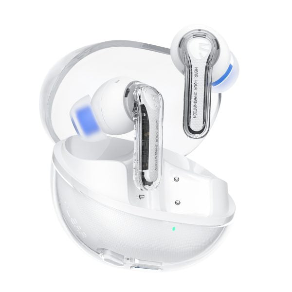 SoundPEATS Clear Transparent Wireless ENC Earbuds