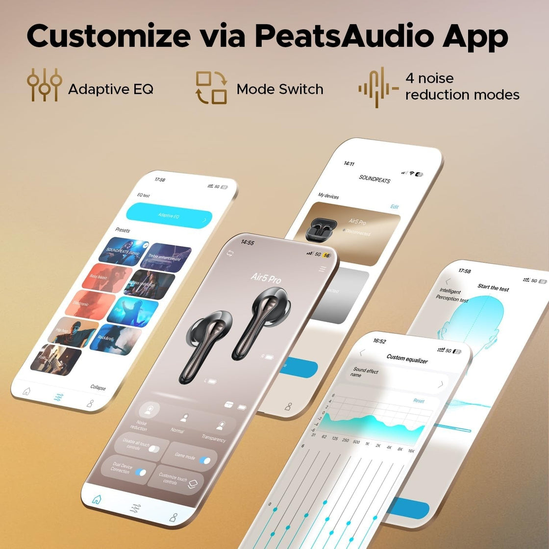 SoundPEATS Air 5 Pro Wireless Earbuds