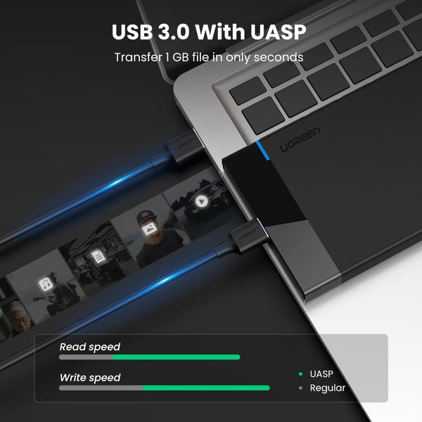 UGREEN USB 3.0 to SATA III Hard Drive Enclosure (30848)