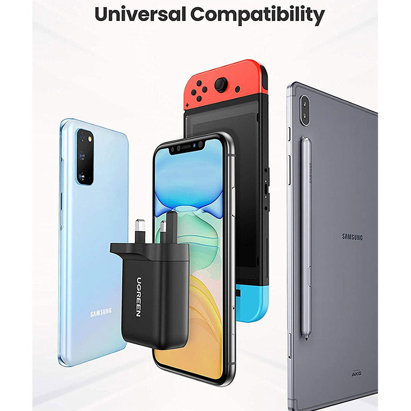 UGREEN 36W QC 3.0 USB Fast Charger UK - 70164 Sri Lanka SimplyTek