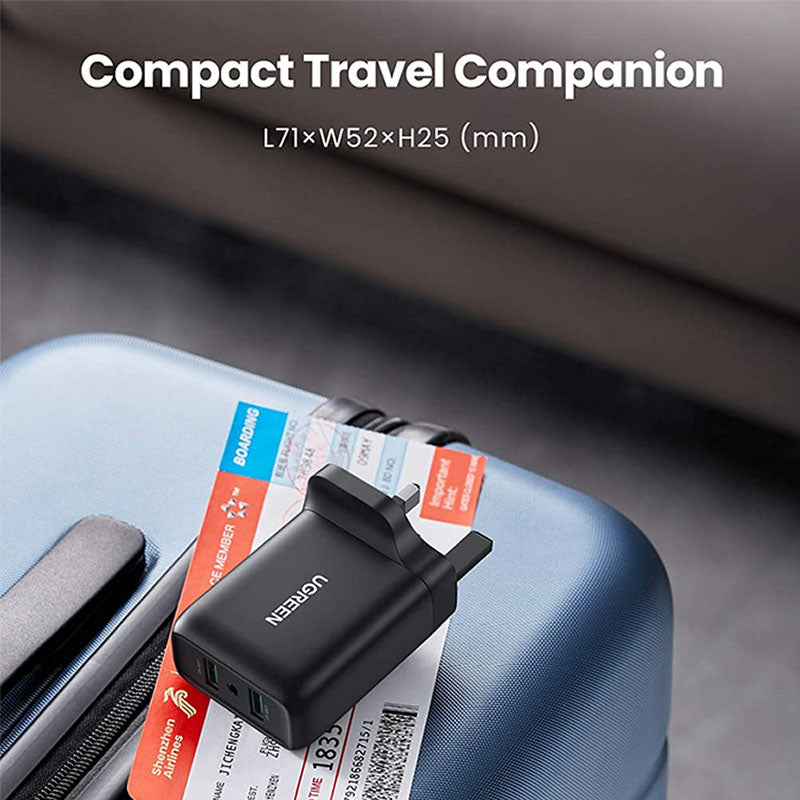 UGREEN 36W QC 3.0 USB Fast Charger UK - 70164 Sri Lanka SimplyTek