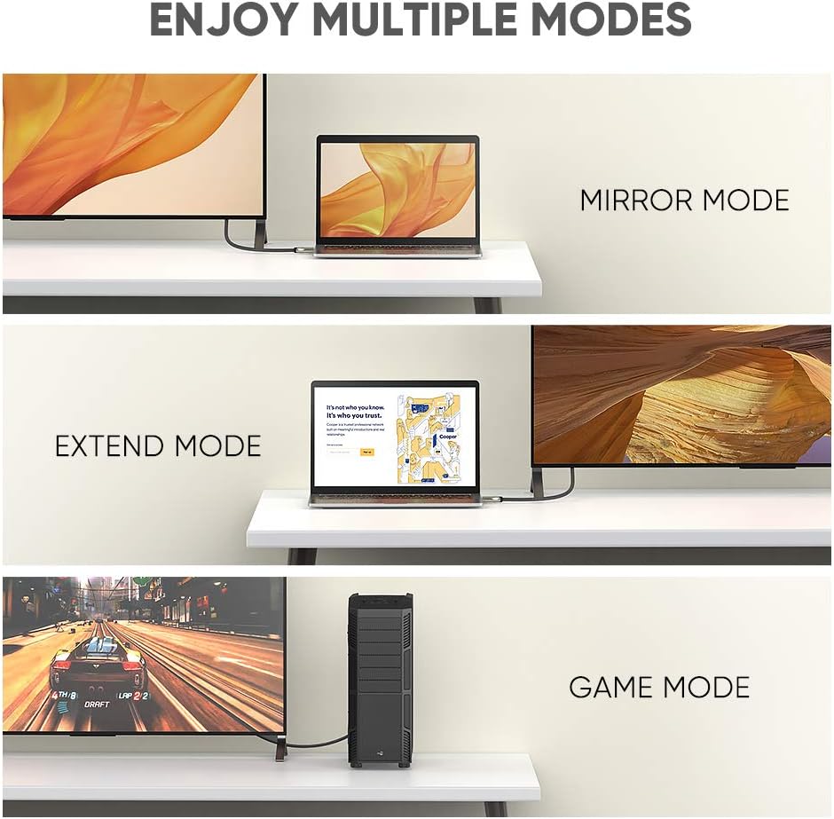 UGREEN DisplayPort 1.4 DP112 Cable - 2M (60843)