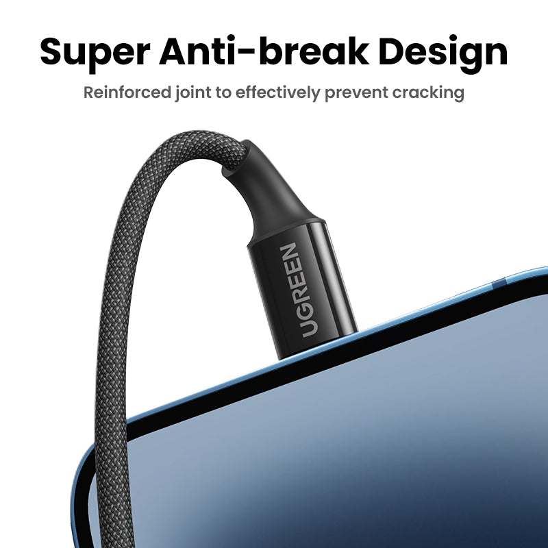 UGREEN Nylon Braided USB-C to Lightning Cable 1M (90493)