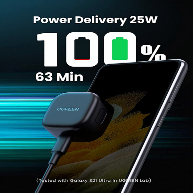 UGREEN 25W PD Fast Charger + USB Type-C Cable UK - 50577