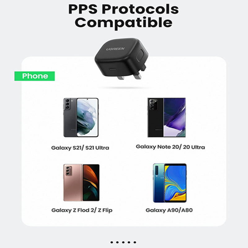 UGREEN 25W PD Fast Charger + USB Type-C Cable UK - 50577