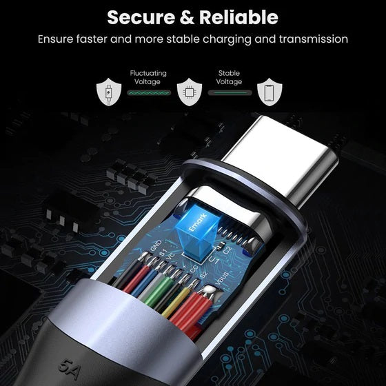 UGREEN USB Type-C to Type-C 3.1 Braided Cable, 1 Meter - 80150 -4