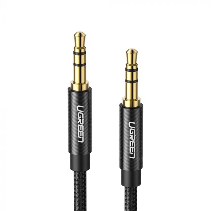 UGREEN 3.5mm Male to 3.5mm Male Braided Cable 2m (Black) 50363