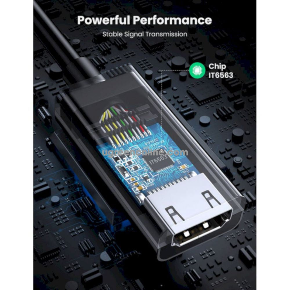 UGREEN DP Male to HDMI Female 4K*2K 60HZ 25cm 70694