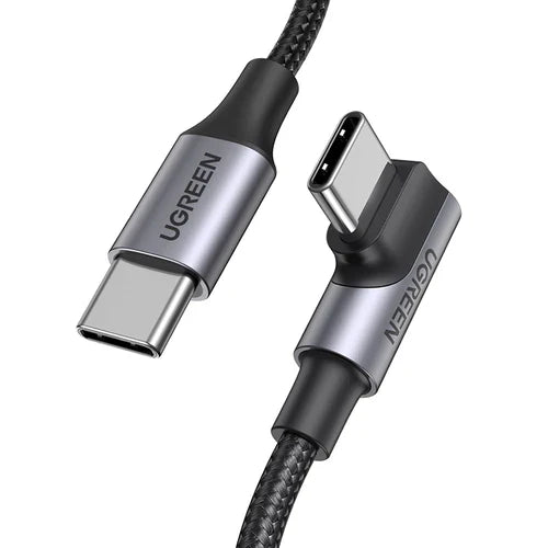UGREEN USB-C 2.0 to Angled USB-C M/M Cable 1m (Black) 70643