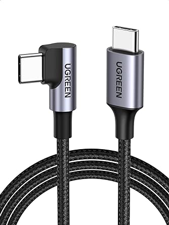 UGREEN USB-C to Angled USB 2.0-C Round Cable 1m (50123)