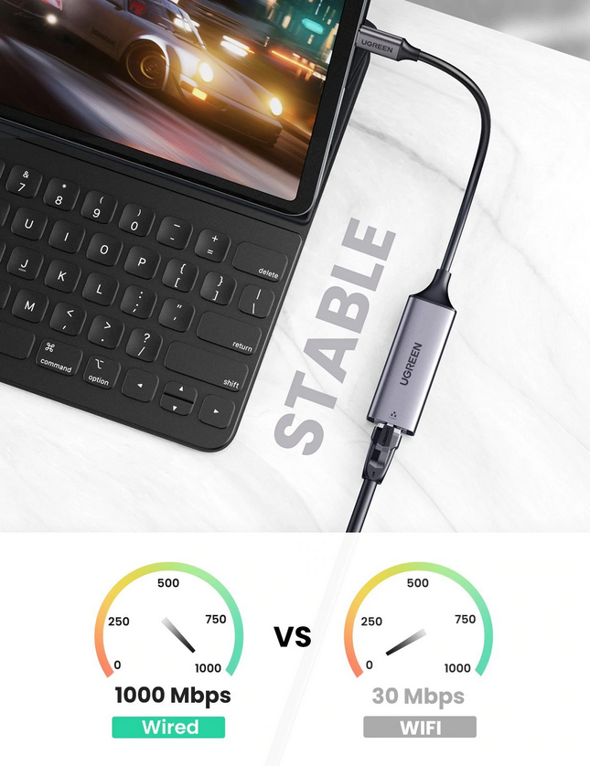 UGREEN USB-C to Ethernet Gigabit Adapter - 50737