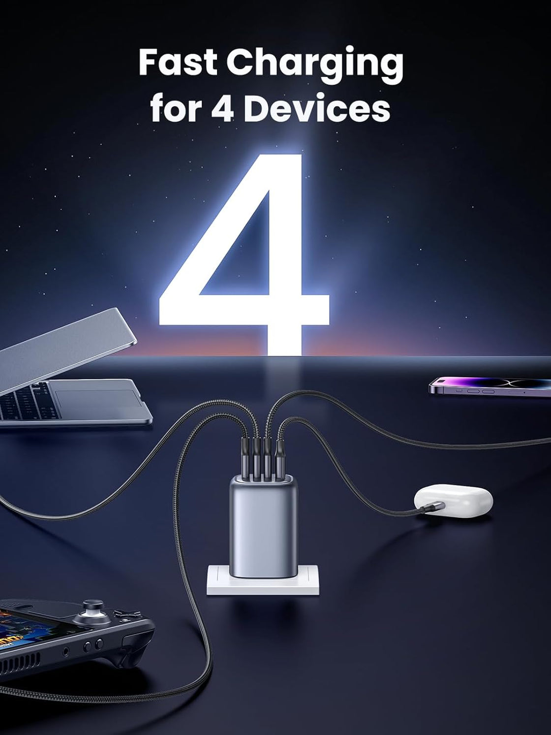 UGREEN Nexode 100W USB C GaN Charger-4 Port Wall Charger (45226)