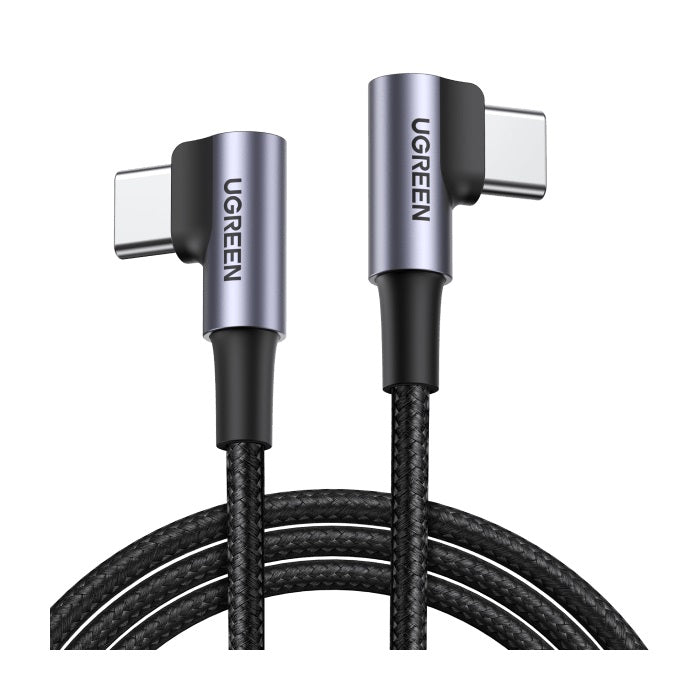 UGREEN Angled Type USB-C to USB-C Cable Aluminum Case with Braided - 1M (70529)
