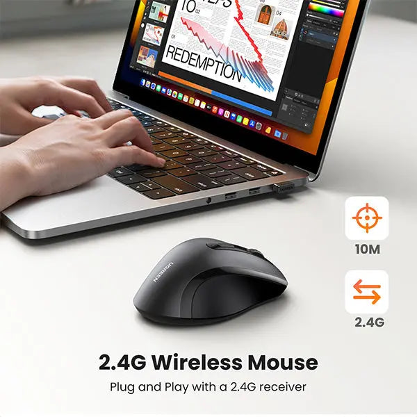 UGREEN Ergonomic Wireless Mouse (45012)