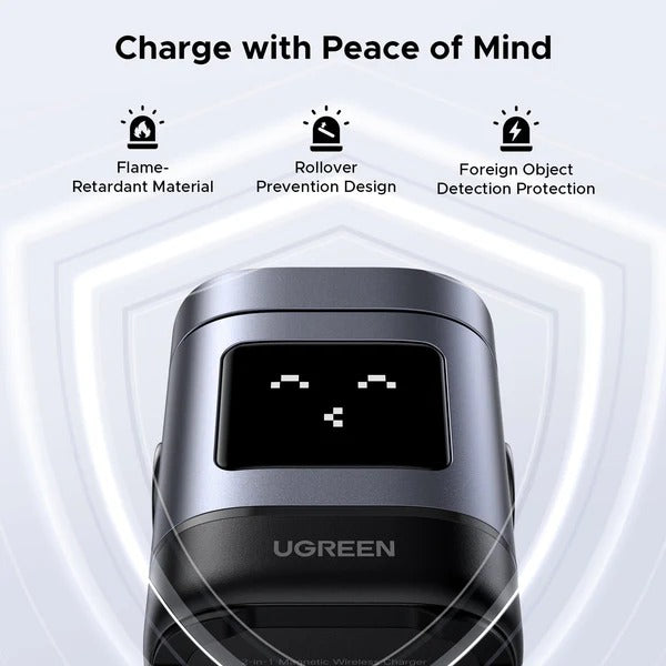 UGREEN Uno 2-in-1 Magnetic Wireless Charger 15W (45775)