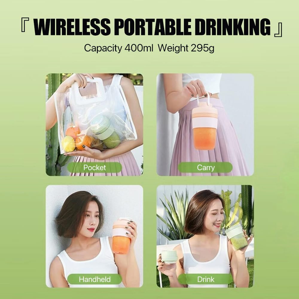 Zolele Zi102 Portable Mini Juicer Blender 400ml