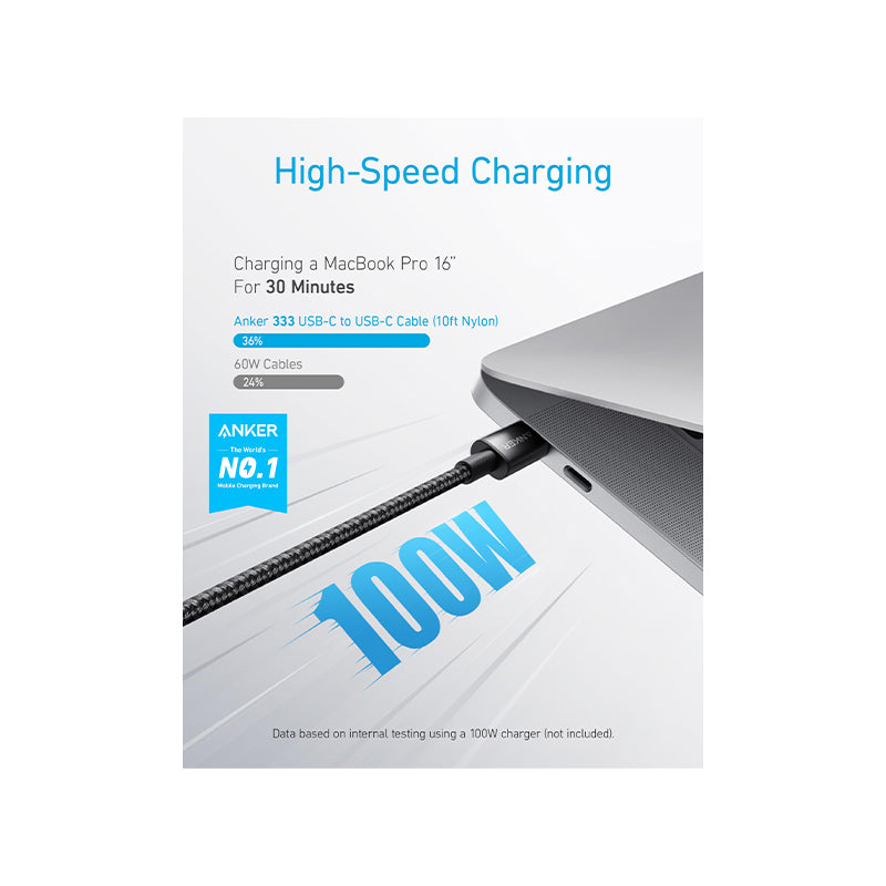 Anker 333 Type USB-C to USB-C Cable Nylon