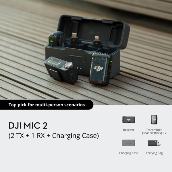 DJI Mic 2 - Dual Wireless Microphone