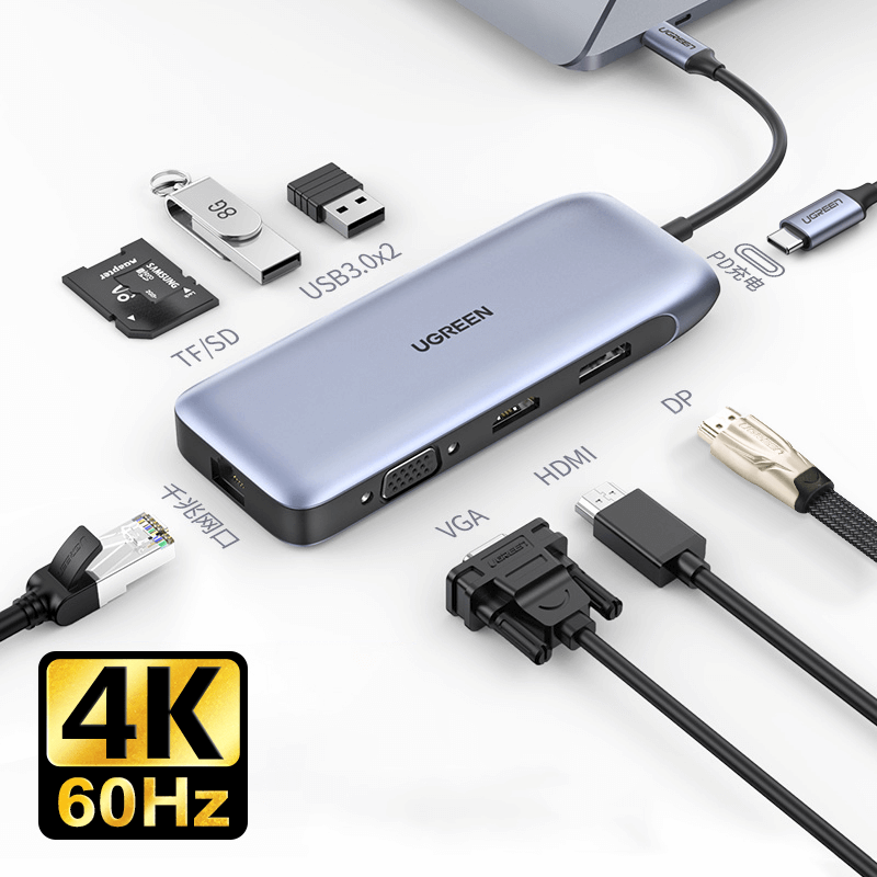 UGREEN Premium 9 in 1 USB C Hub (70301)